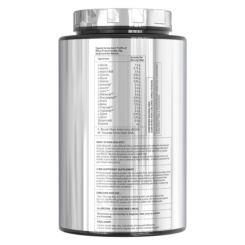 2 - Divine Nutrition Icon Isolate,  2.2 lb  Triple Chocolate 