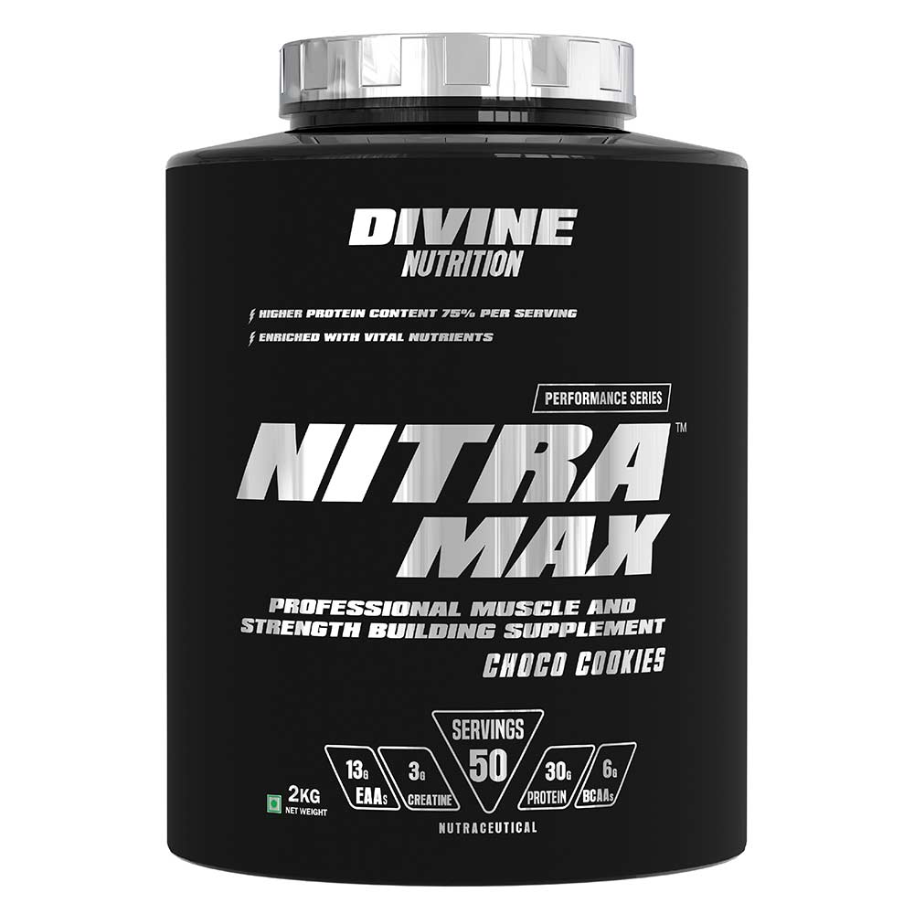 1 - Divine Nutrition Performance Series Nitramax,  4.4 lb  Choco Cookies 
