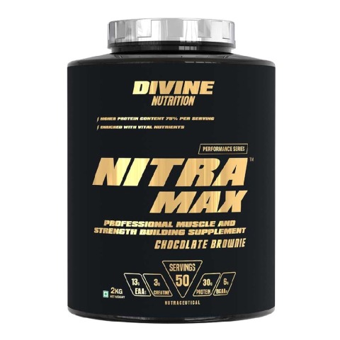 1 - Divine Nutrition Performance Series Nitramax,  4.4 lb  Chocolate Brownie 