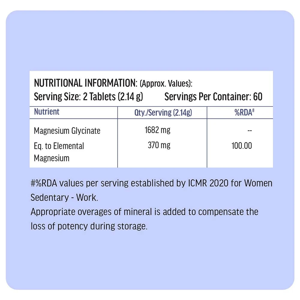 Magnesium Glycinate 120 Tabs and Multivitamin+ 30 Tabs for Women