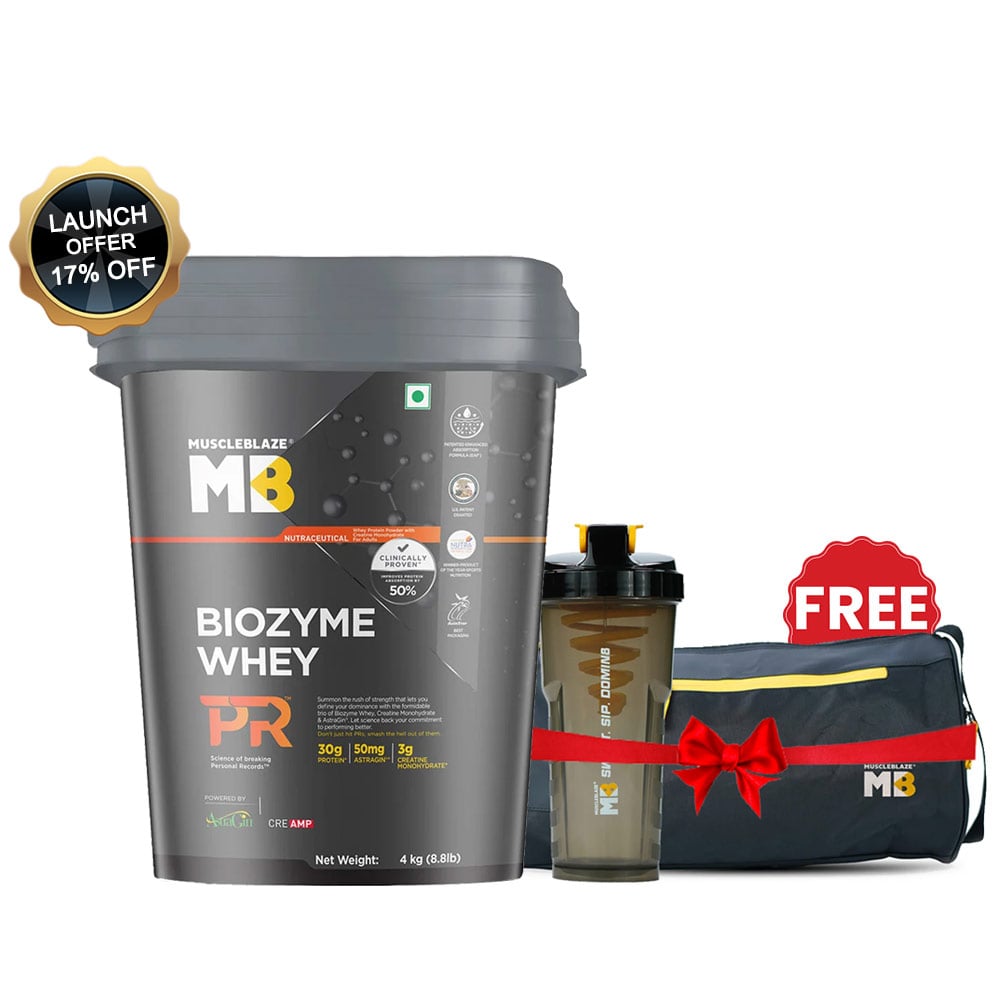 MuscleBlaze Biozyme Whey PR, 8.8 lb Chocolate Fudge