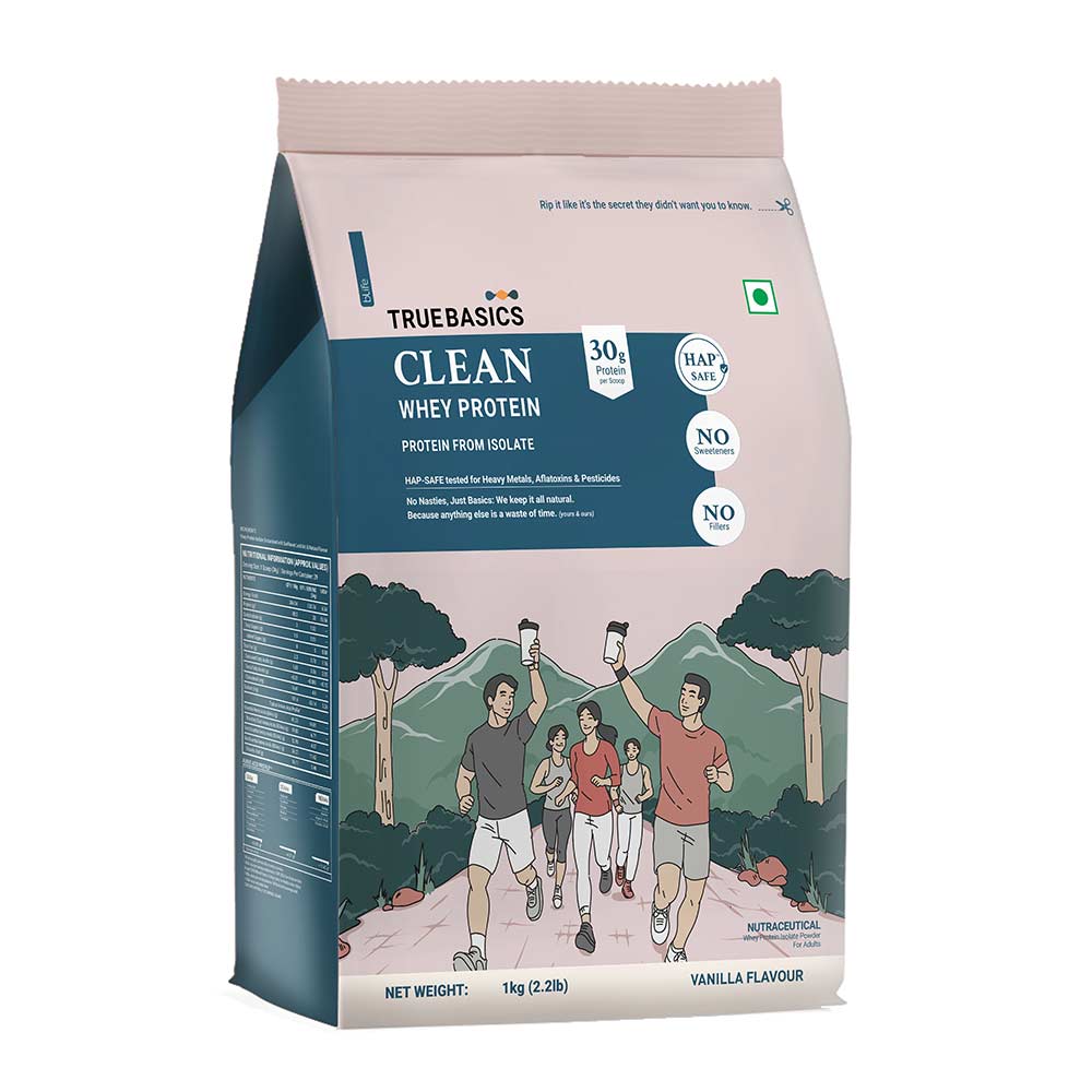 2 - TrueBasics Clean Whey Protein (Isolate),  2.2 lb  Vanilla 
