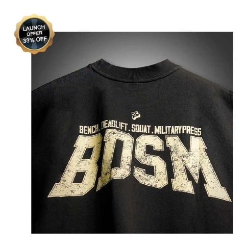 MuscleBlaze B.D.S.M Oversized Tank,  Medium  Black 