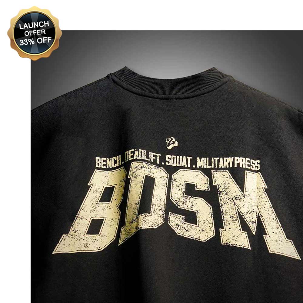 MuscleBlaze B.D.S.M Oversized Tank,  Small  Black 