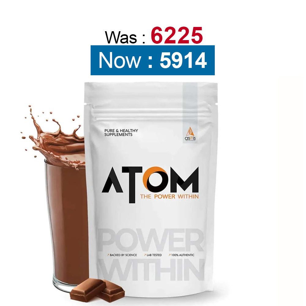 AS-IT-IS Nutrition ATOM 100% Whey Protein Isolate Ultra-Pure,  4.4 lb  Double Rich Chocolate 