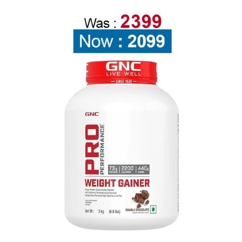 GNC Pro Performance Weight Gainer,  6.6 lb  Double Chocolate 