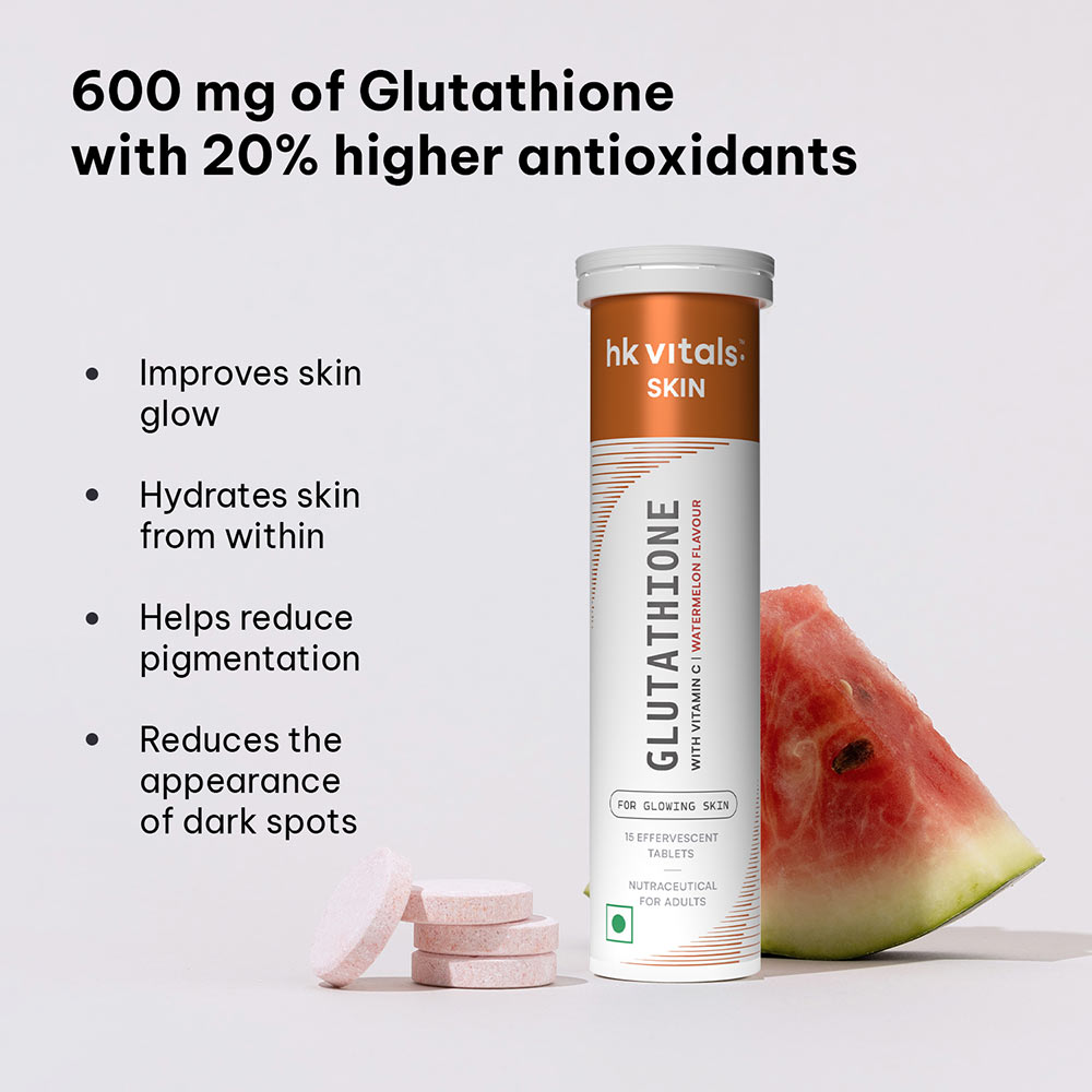 5 - HK Vitals Glutathione Effervescent with Vitamin C,  Watermelon  15 tablet(s)