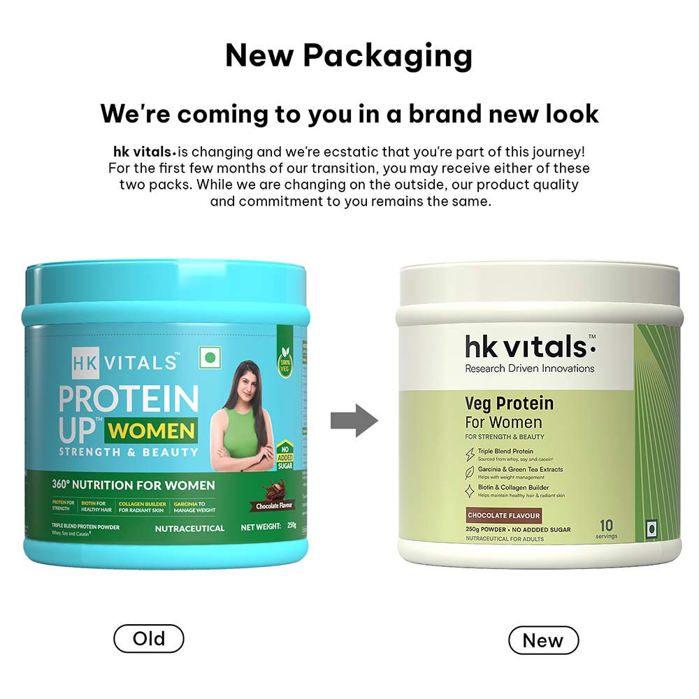 2 - HK Vitals Protein for Women, 0.55 lb Chocolate, 100% VEG