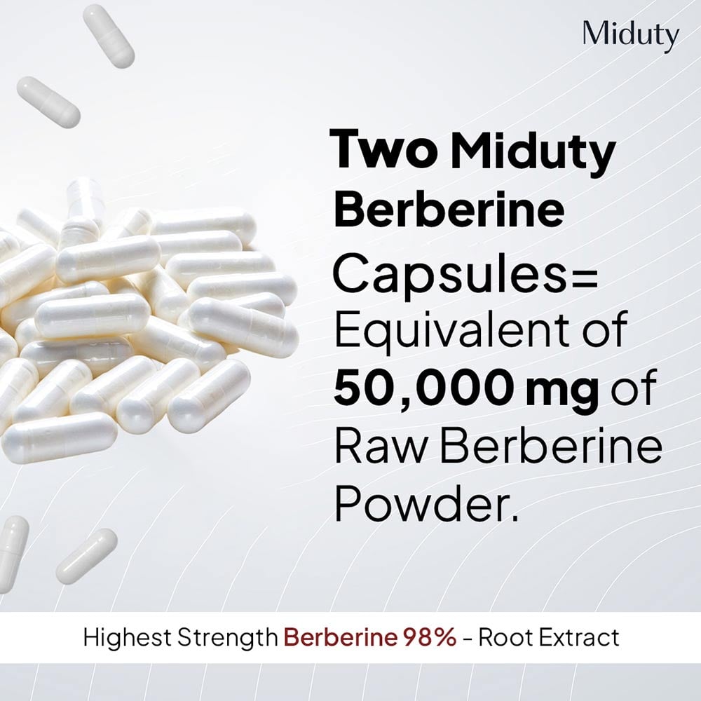 3 - Miduty Berberine Blood Sugar Control,  60 tablet(s) 