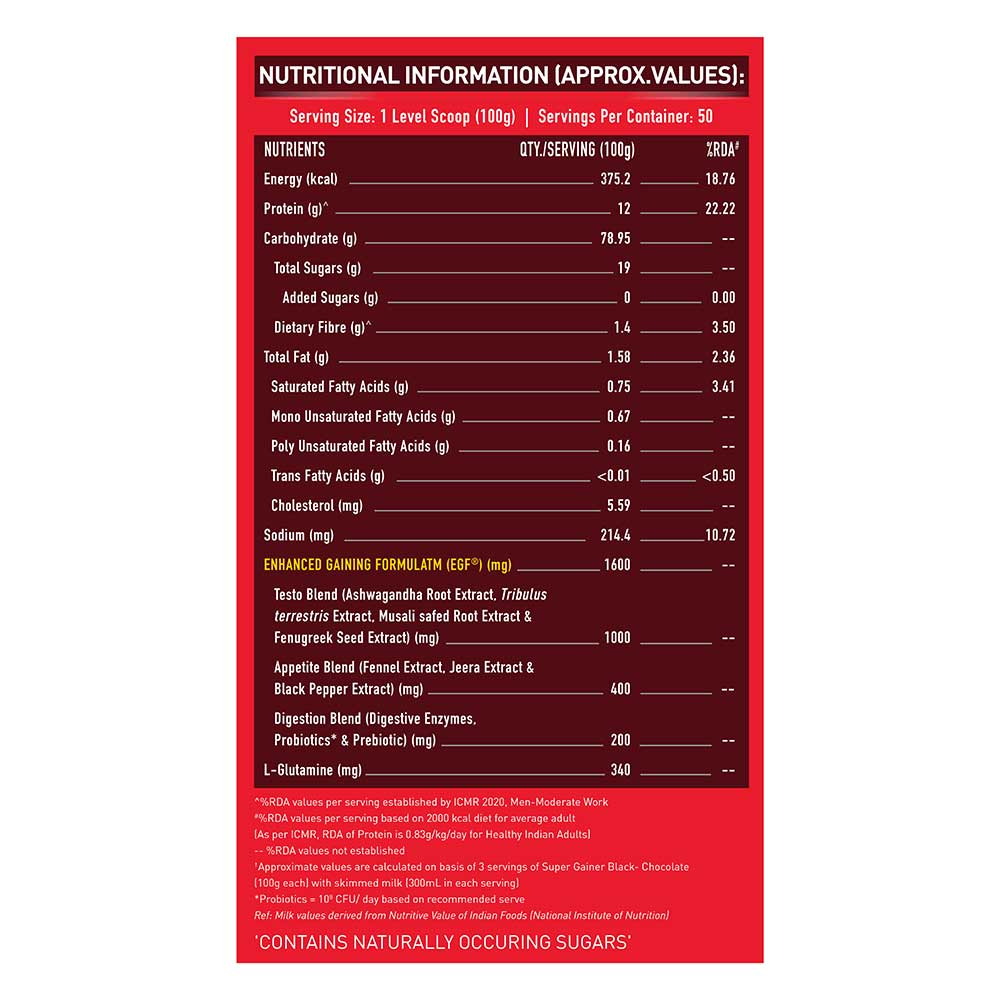 3 - MuscleBlaze Super Gainer Black,  11 lb  Chocolate 