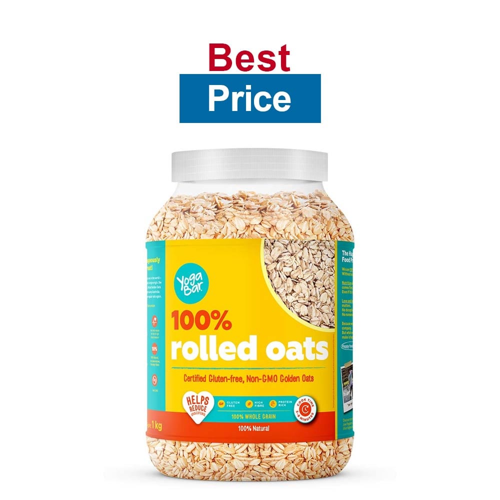 Yogabar 100% Rolled Oats,  1 kg  Unflavoured 