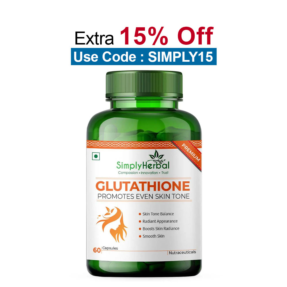 Simply Herbal Glutathione,  Unflavoured  60 capsules 
