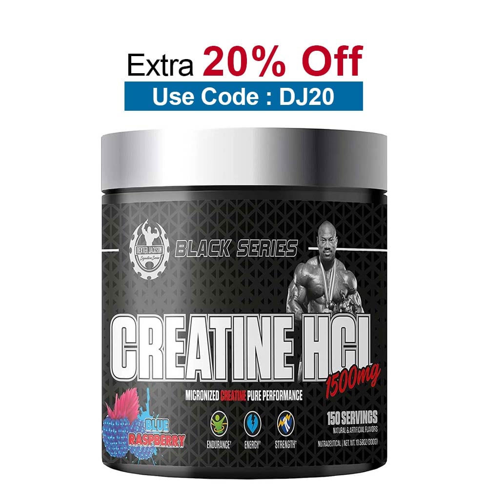 Dexter Jackson Black Series Creatine HCL,  Blue Raspberry  0.66 lb 