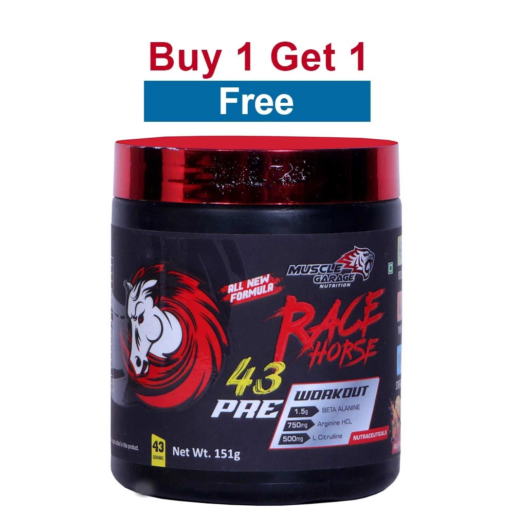 Muscle Garage Race Horse Pre Workout,  0.33 lb  Fruit Punch 