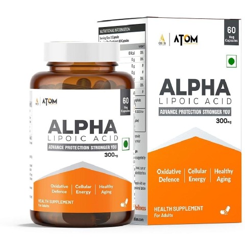 1 - AS-IT-IS Nutrition ATOM ALA (Alpha Lipoic Acid) 300mg,  60 veggie capsule(s) 