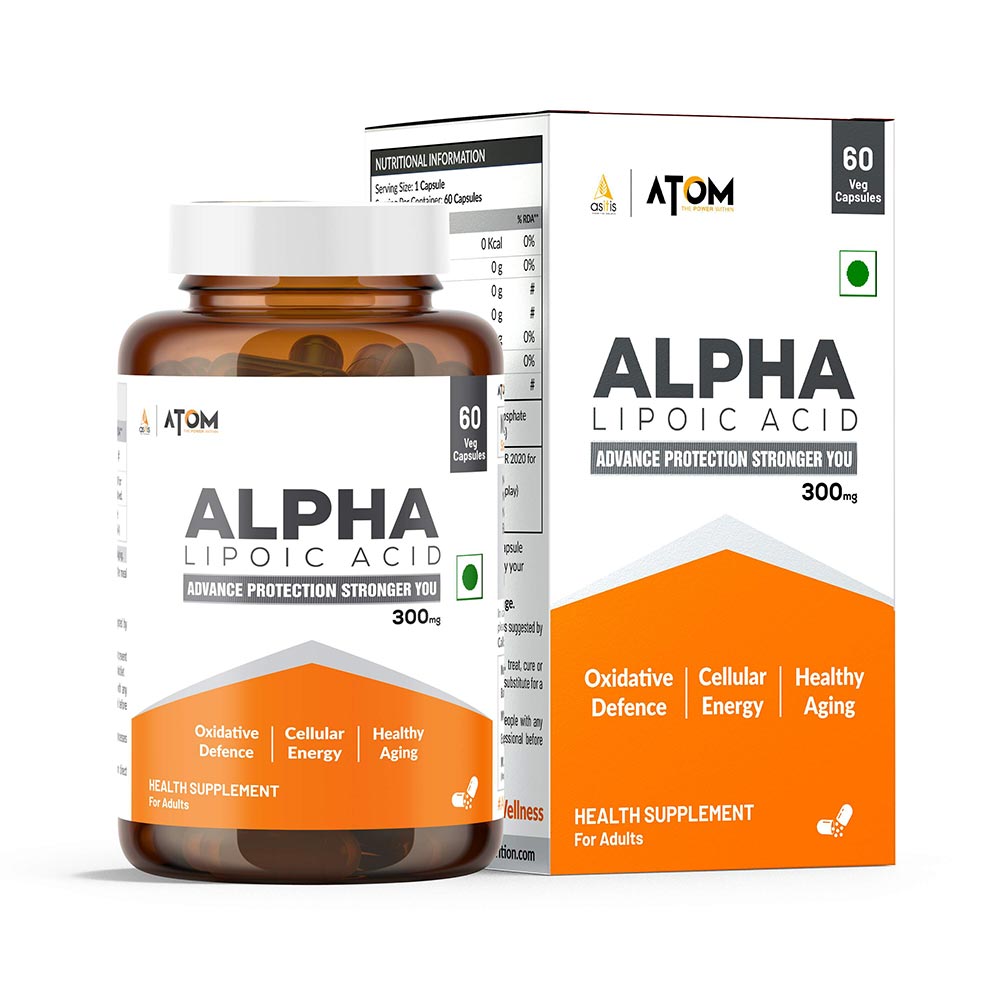 1 - AS-IT-IS Nutrition ATOM ALA (Alpha Lipoic Acid) 300mg,  60 veggie capsule(s) 