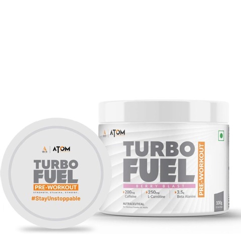 1 - AS-IT-IS Nutrition ATOM Turbo Fuel Pre-Workout,  0.22 lb  Berry Blast 