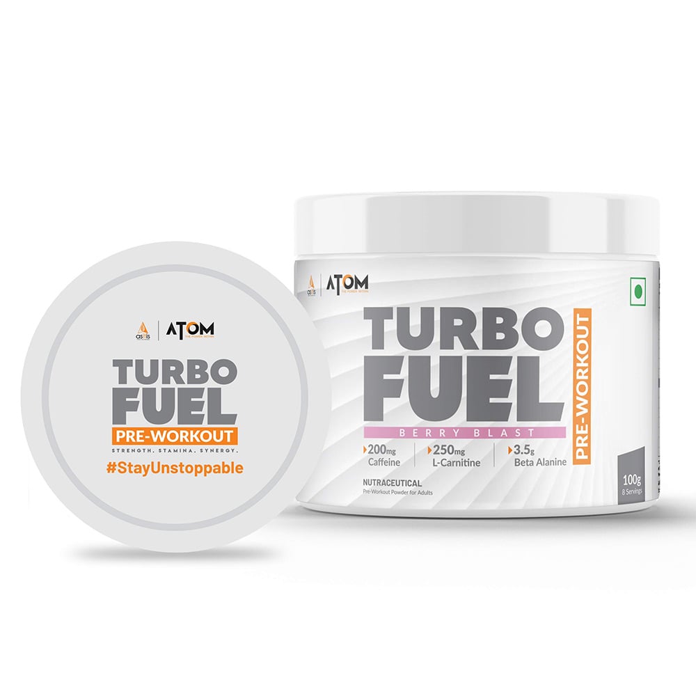 1 - AS-IT-IS Nutrition ATOM Turbo Fuel Pre-Workout,  0.22 lb  Berry Blast 