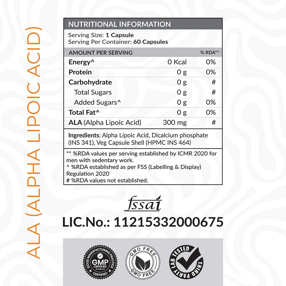 3 - AS-IT-IS Nutrition ATOM ALA (Alpha Lipoic Acid) 300mg,  60 veggie capsule(s) 