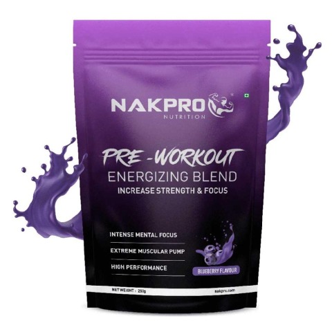 1 - Nakpro Pre-Workout,  0.55 lb  Blueberry 