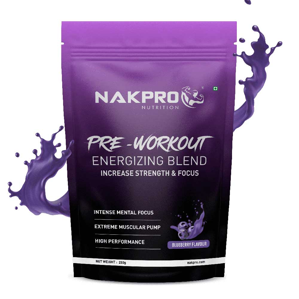 1 - Nakpro Pre-Workout,  0.55 lb  Blueberry 