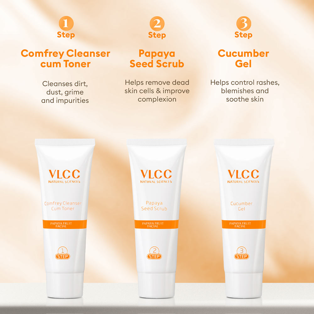 5 - VLCC Single Facial Kit,  60 g  Papaya Fruit 