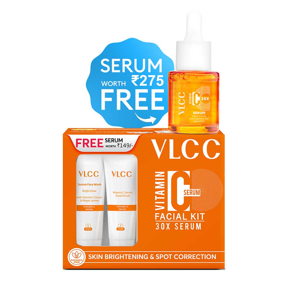 2 - VLCC Vitamin C Facial Kit,  58 g  with Free Vitamin C Serum 