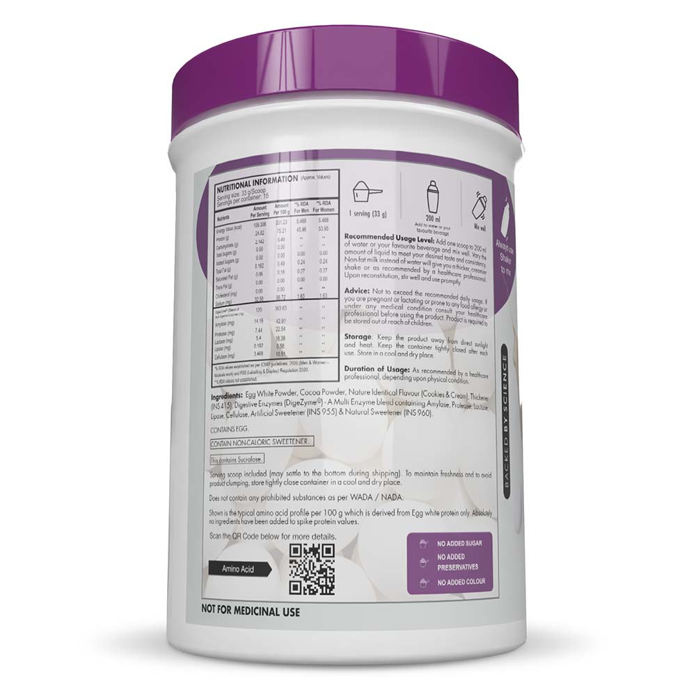 3 - HealthyHey Nutrition Egg White Protein Powder,  Chocolate  1.1 lb 