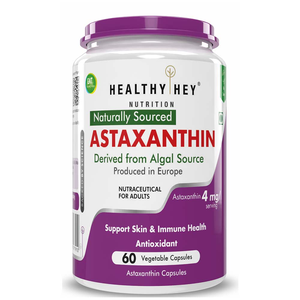 1 - HealthyHey Nutrition Astaxanthin,  60 capsules 