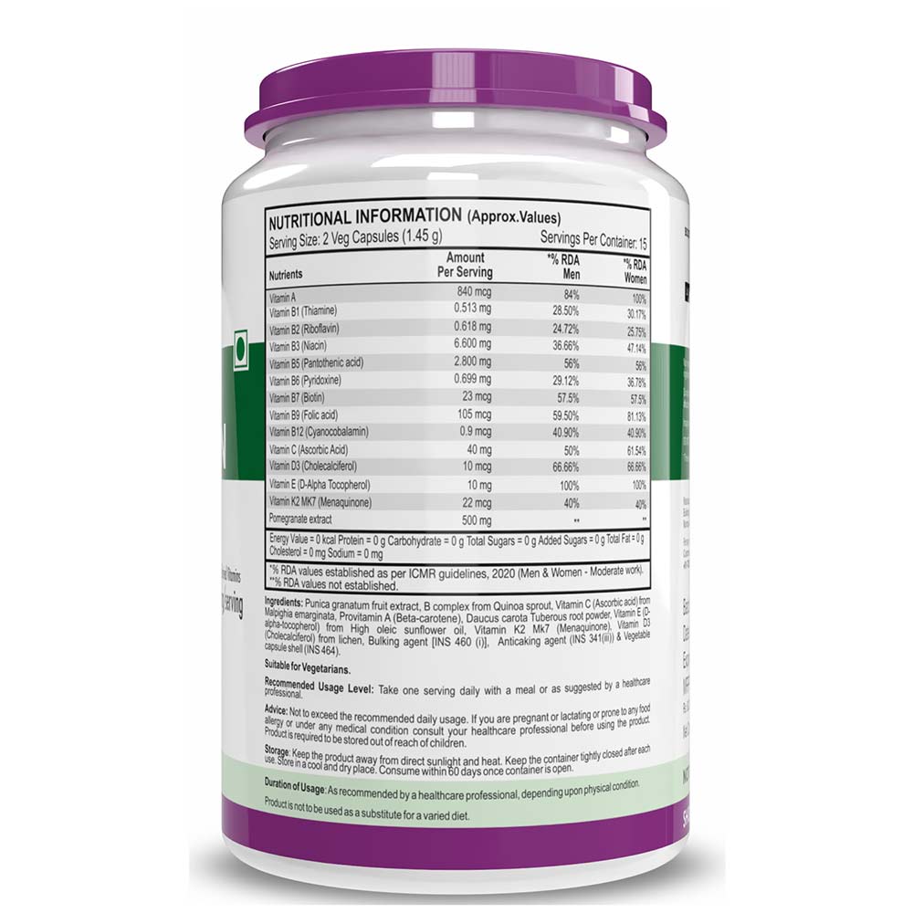 2 - HealthyHey Nutrition Natural Multivitamin,  30 veggie capsule(s)  Unflavoured 