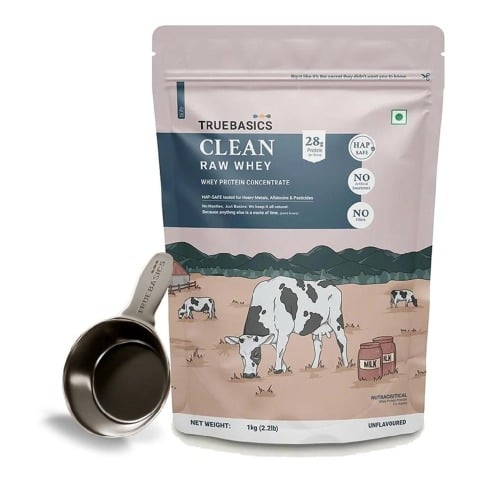 2 - TrueBasics Clean Raw Whey Concentrate,  2.2 lb  Unflavoured 