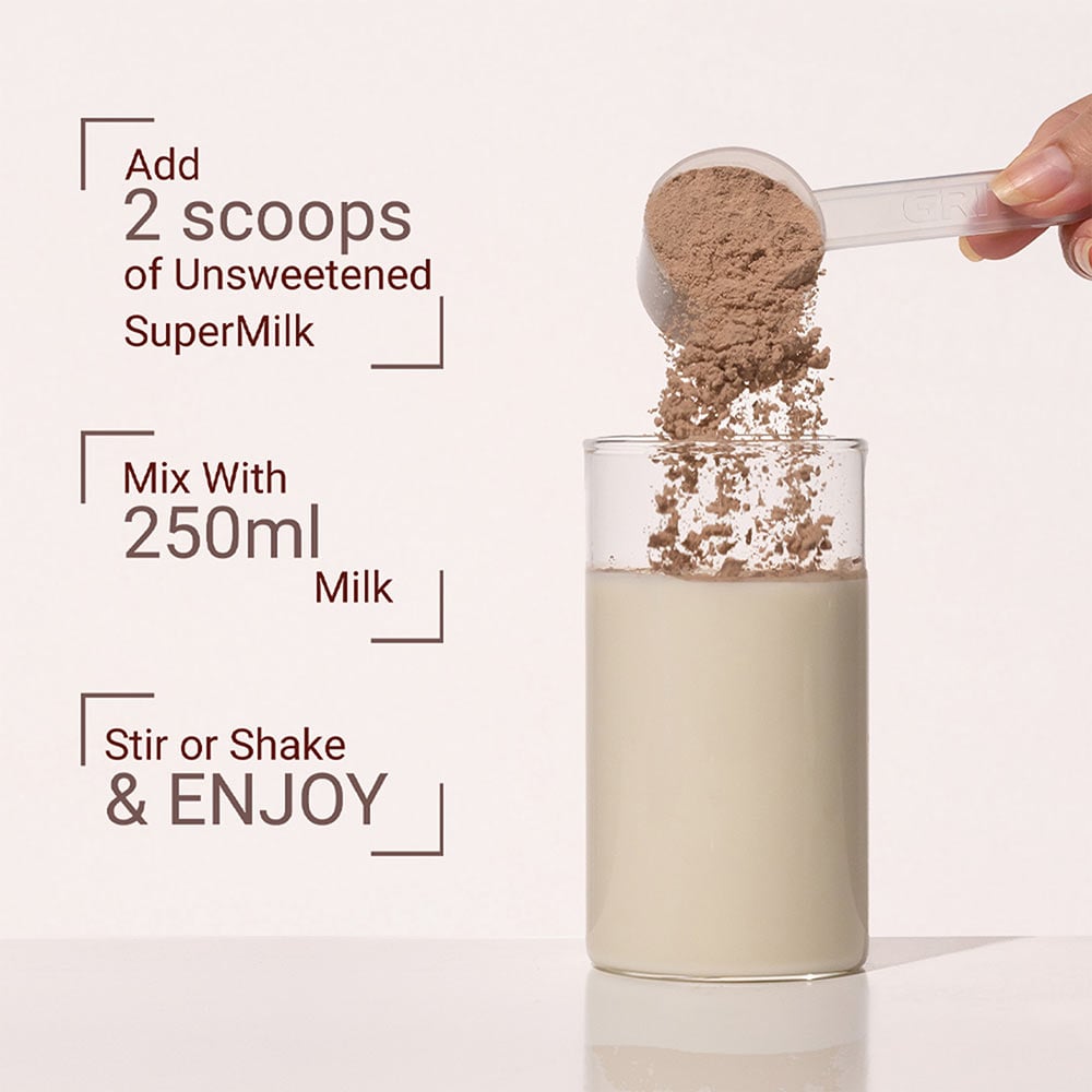 8 - Supermilk Height+ for Girl 13+ years,  800 g  Double Chocolate  13+ Yrs  Girl  Height+  With Unrefined Sugar