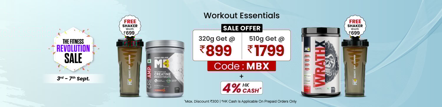 Workout Essentials Range | Extra 10% | Cap 300 | MBX + 4% HK Cash