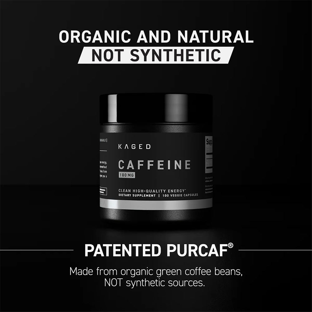 3 - Kaged Muscle Caffeine (200 mg),  100 capsules  Unflavoured 