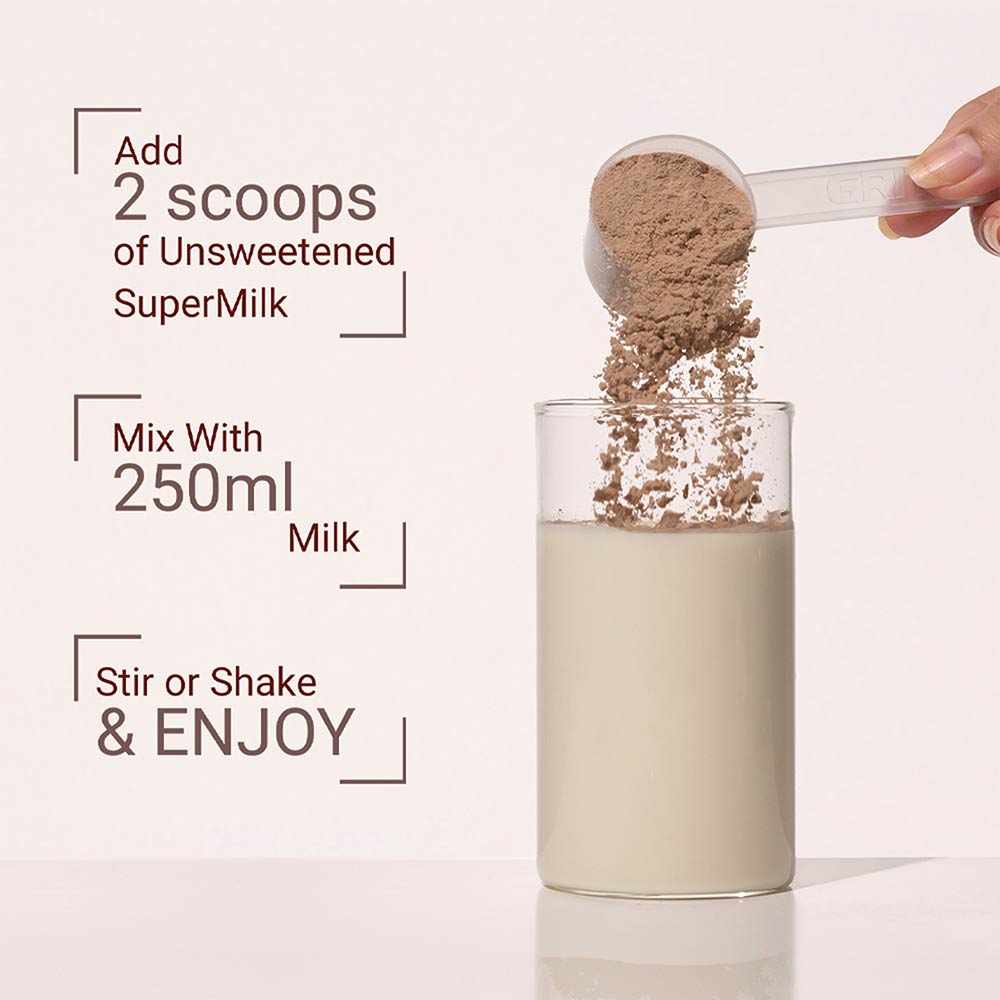 7 - Supermilk Gritzo Overall Growth for Boy 13+ Yrs Protein & Nutrition Drink Mix,  1 kg  Double Chocolate