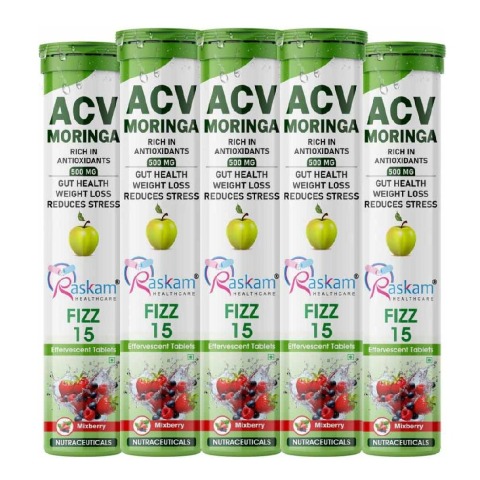 1 - Raskam ACV Moringa, 15 tablet(s) Mixberry (Pack of 5)