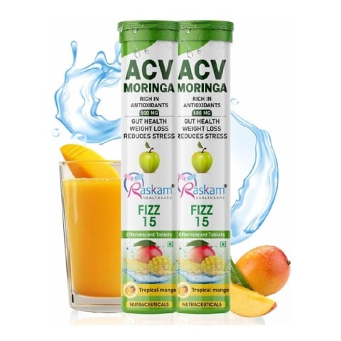 1 - Raskam ACV Moringa, 15 tablet(s) Tropical Mango (Pack of 2)
