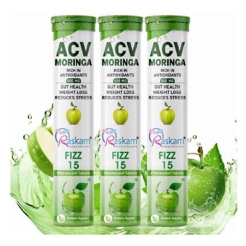 1 - Raskam ACV Moringa,  15 tablet(s)  Green Apple (Pack of 3) 