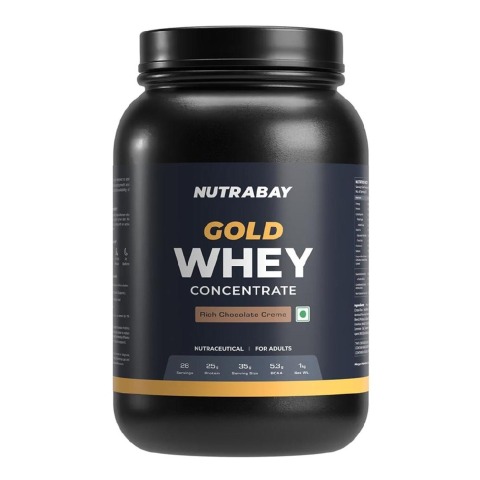 1 - Nutrabay Gold Concentrate Whey Protein,  2.2 lb  Rich Chocolate Creme 
