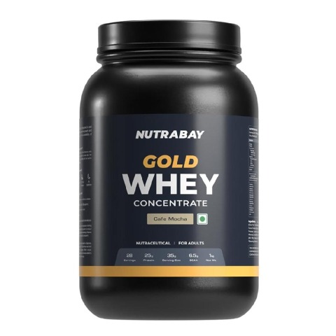 1 - Nutrabay Gold Concentrate Whey Protein,  2.2 lb  Cafe Mocha 