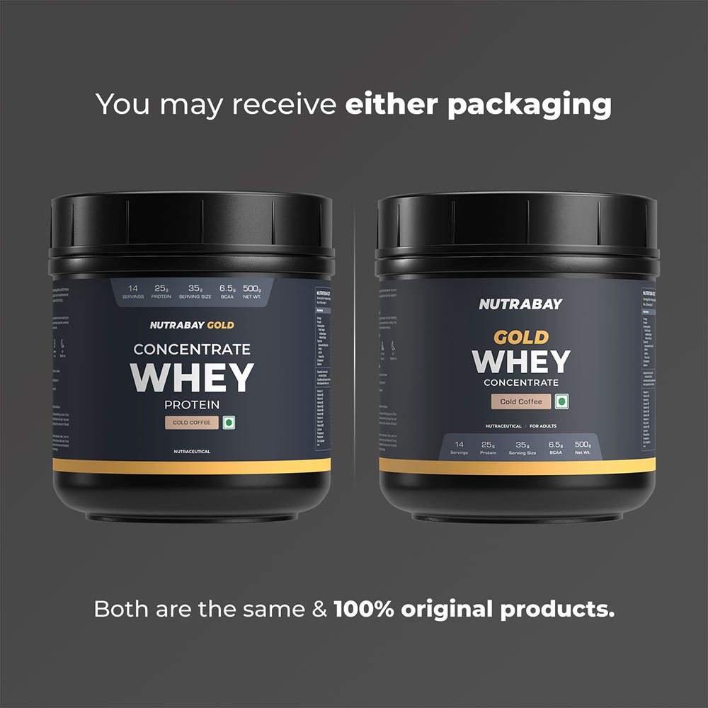 2 - Nutrabay Gold Concentrate Whey Protein,  1.1 lb  Cold Coffee 