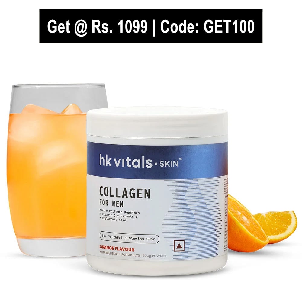 HK Vitals Collagen for Men,  Marine Collagen  200 g  Orange 