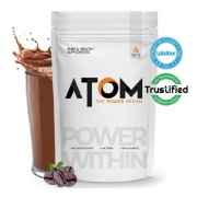 AS-IT-IS Nutrition ATOM Whey Protein with Enzymes, 1 kg (2.2 lb), Cafe Latte