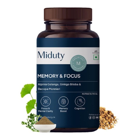 1 - Miduty Memory & Focus,  30 capsules 