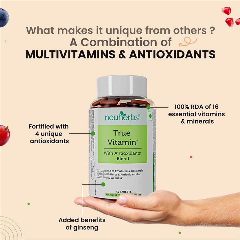 5 - Neuherbs True Vitamins with Iodine,  60 tablet(s)  Unflavoured 