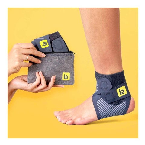1 - betterhood Ankle Support Brace with ZeroBulk Max Stability Design,  Black & Grey  Medium 