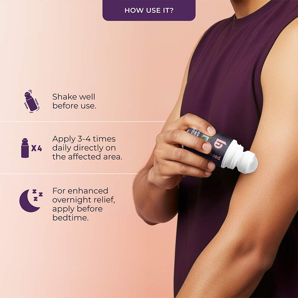 4 - betterhood Pain Relief & Recovery Roll On,  50 ml 