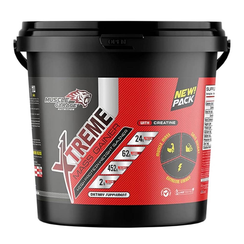 1 - Muscle Garage Xtreme Mass Gainer,  9.92 lb  Choco Caramel 