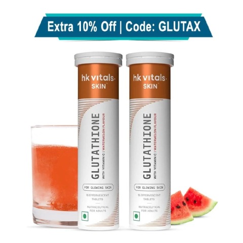 HealthKart HK Vitals Glutathione Effervescent, Watermelon 30 tablet(s)