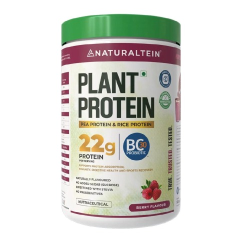 1 - NATURALTEIN Plant Protein,  1.1 lb  Berry 